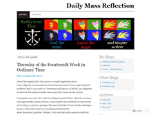 Tablet Screenshot of dailymassreflection.wordpress.com