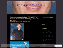 Tablet Screenshot of kingsleyennis.wordpress.com