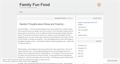 Desktop Screenshot of familyfunfood.wordpress.com