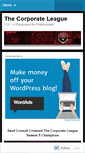 Mobile Screenshot of corporateleague.wordpress.com