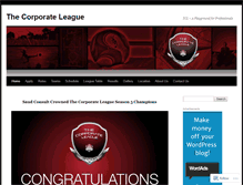 Tablet Screenshot of corporateleague.wordpress.com