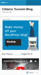 Mobile Screenshot of citizenstsunami.wordpress.com