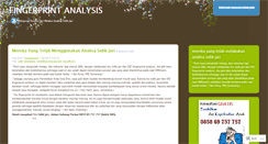 Desktop Screenshot of analisasidikjari.wordpress.com