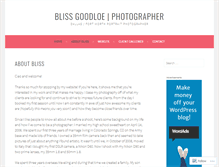 Tablet Screenshot of blissgoodloephotographer.wordpress.com