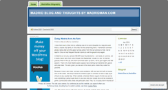 Desktop Screenshot of madridman.wordpress.com