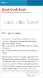 Mobile Screenshot of duckduckbook.wordpress.com