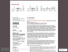 Tablet Screenshot of duckduckbook.wordpress.com