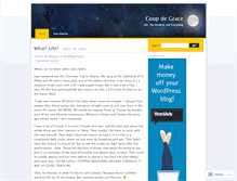 Tablet Screenshot of coupdegrace.wordpress.com