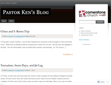 Tablet Screenshot of cornerstoneken.wordpress.com