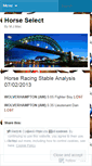Mobile Screenshot of horseselect.wordpress.com