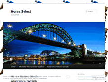 Tablet Screenshot of horseselect.wordpress.com