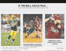 Tablet Screenshot of iftheballcouldtalk.wordpress.com