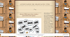 Desktop Screenshot of licenciadosemgraduacaoufrj.wordpress.com