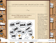 Tablet Screenshot of licenciadosemgraduacaoufrj.wordpress.com