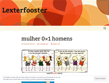 Tablet Screenshot of lexterfooster.wordpress.com