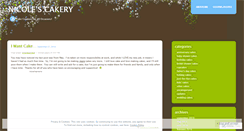 Desktop Screenshot of nicolescakery.wordpress.com