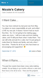 Mobile Screenshot of nicolescakery.wordpress.com
