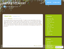 Tablet Screenshot of nicolescakery.wordpress.com