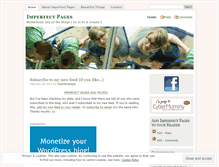 Tablet Screenshot of imperfectpages.wordpress.com