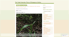 Desktop Screenshot of floraofsingapore.wordpress.com