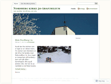 Tablet Screenshot of nordbergkirkejubileum.wordpress.com