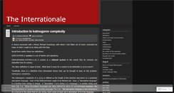 Desktop Screenshot of interrationale.wordpress.com