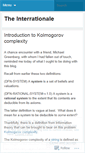 Mobile Screenshot of interrationale.wordpress.com