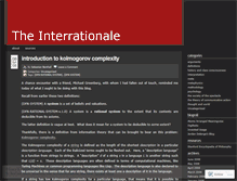 Tablet Screenshot of interrationale.wordpress.com