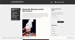 Desktop Screenshot of lovemesomefashion.wordpress.com