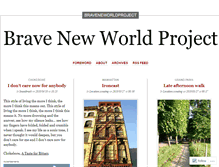 Tablet Screenshot of braveneworldproject.wordpress.com