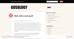 Desktop Screenshot of gusology.wordpress.com