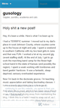 Mobile Screenshot of gusology.wordpress.com