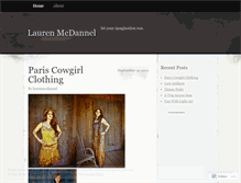 Tablet Screenshot of laurenmcdannel.wordpress.com