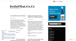 Desktop Screenshot of kedaiobatcocc.wordpress.com