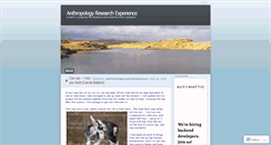 Desktop Screenshot of anthropologyresearchexperience.wordpress.com