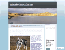 Tablet Screenshot of anthropologyresearchexperience.wordpress.com