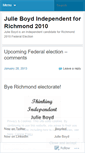 Mobile Screenshot of julieboydrichmond.wordpress.com