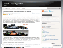 Tablet Screenshot of formula1techandart.wordpress.com