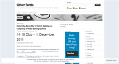 Desktop Screenshot of oliverbettis.wordpress.com