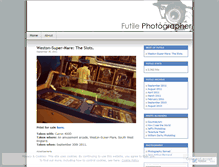 Tablet Screenshot of futilephotographer.wordpress.com