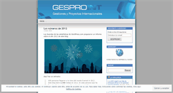Desktop Screenshot of gesproint.wordpress.com