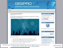 Tablet Screenshot of gesproint.wordpress.com