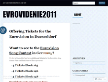 Tablet Screenshot of evrovidenie2011.wordpress.com