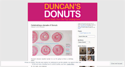 Desktop Screenshot of duncansdonuts.wordpress.com