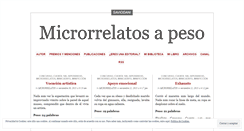 Desktop Screenshot of microrrelatoapeso.wordpress.com