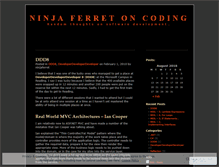 Tablet Screenshot of ninjaferret.wordpress.com