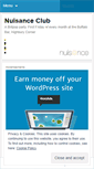 Mobile Screenshot of nuisanceclub.wordpress.com