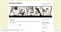 Desktop Screenshot of marriageinbulgaria.wordpress.com