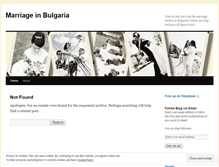 Tablet Screenshot of marriageinbulgaria.wordpress.com