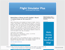 Tablet Screenshot of flightsimulatorplusx.wordpress.com